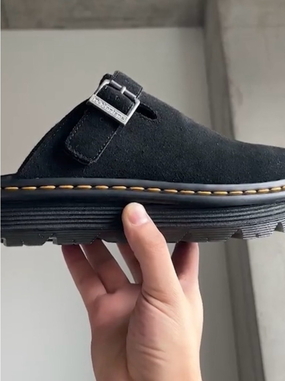 Dr. Martens Dk Navy Wmns Zebzag Casual Platform Mules Sz USL 8